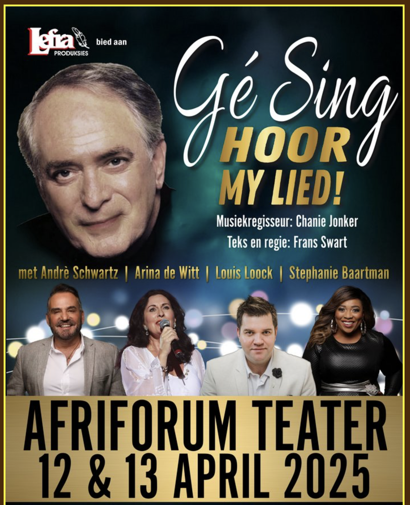Gé Sing – Hoor my lied! Poster