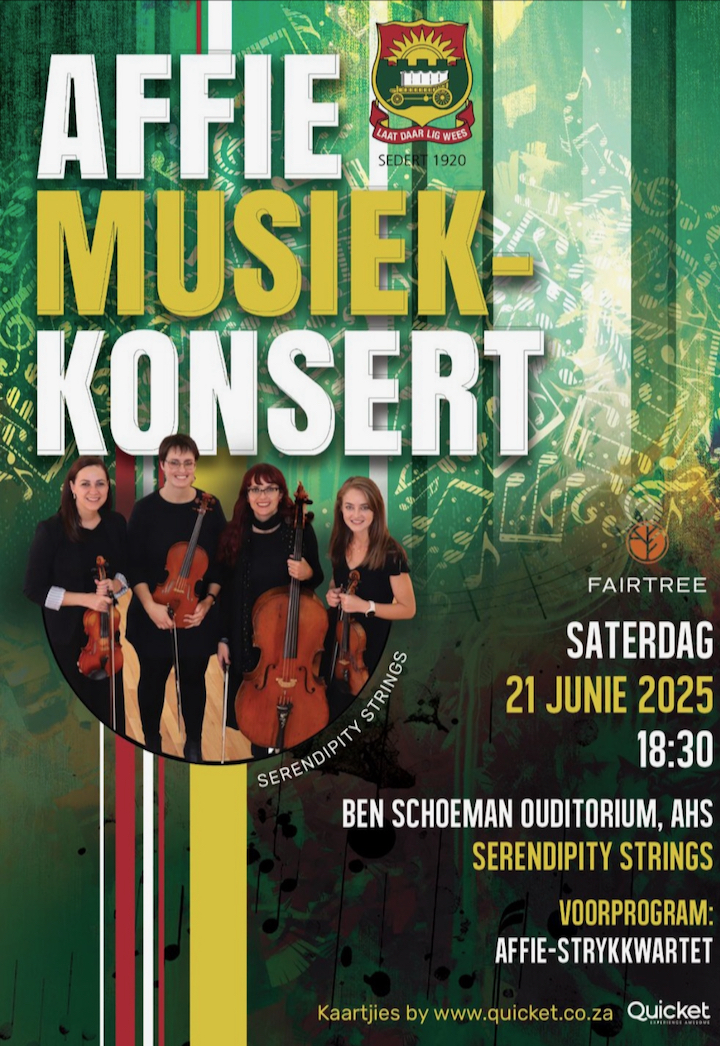 Die Affie-Konsertreeks Poster