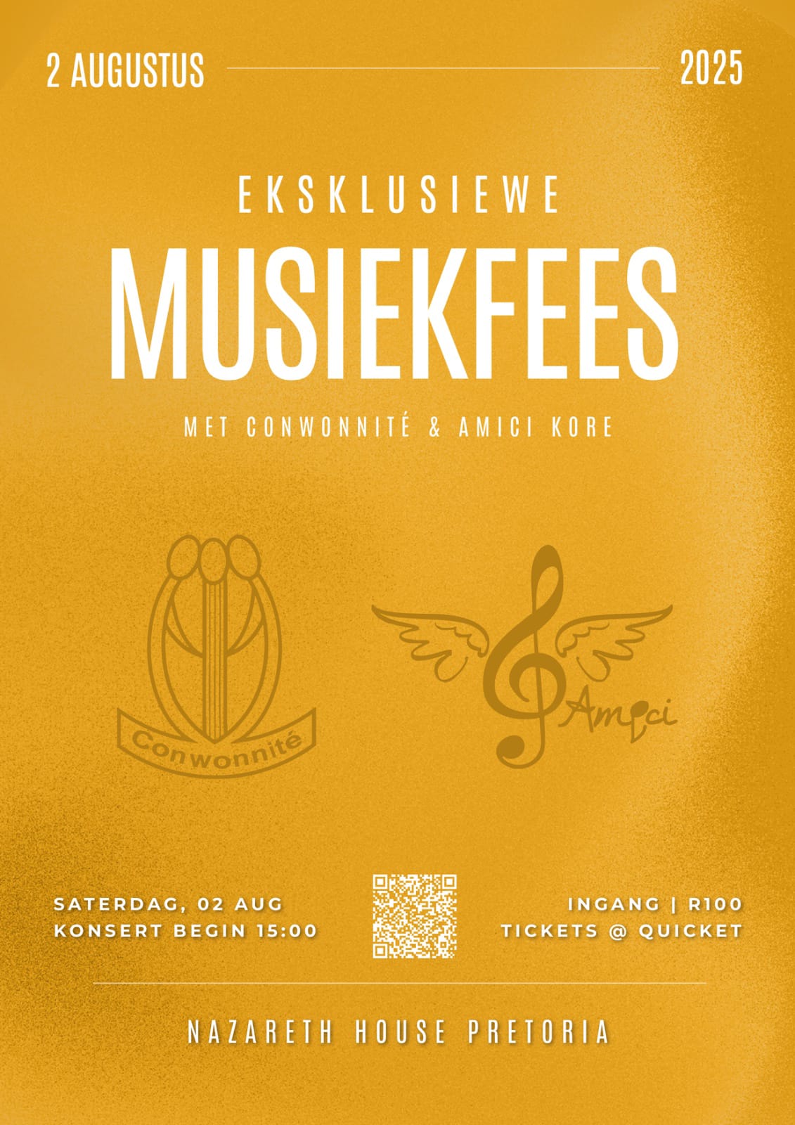 Eksklusiewe Musiekfees: Conwonnite & Amici Poster