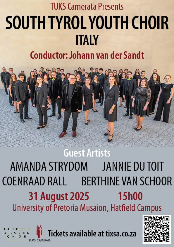 Tuks Camerata Presents South Tyrol Youth Choir Poster