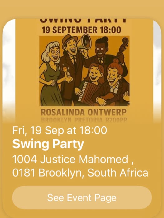 Swing Party Band Poster