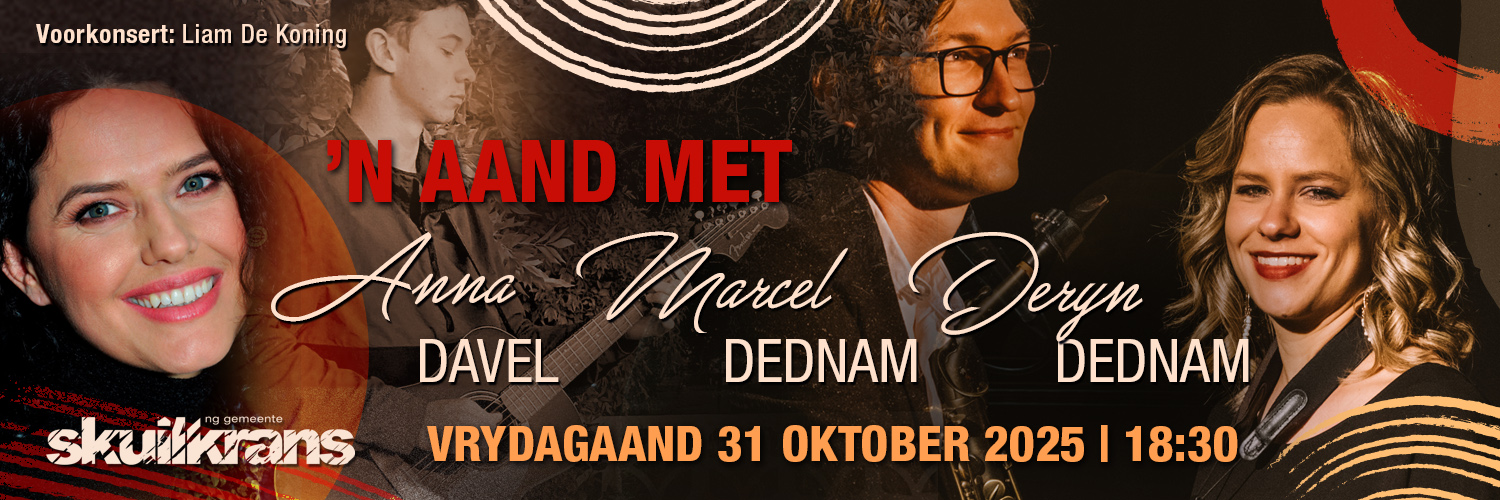 ’n Aand met Anna Davel, Marcel en Deryn Dednam Poster
