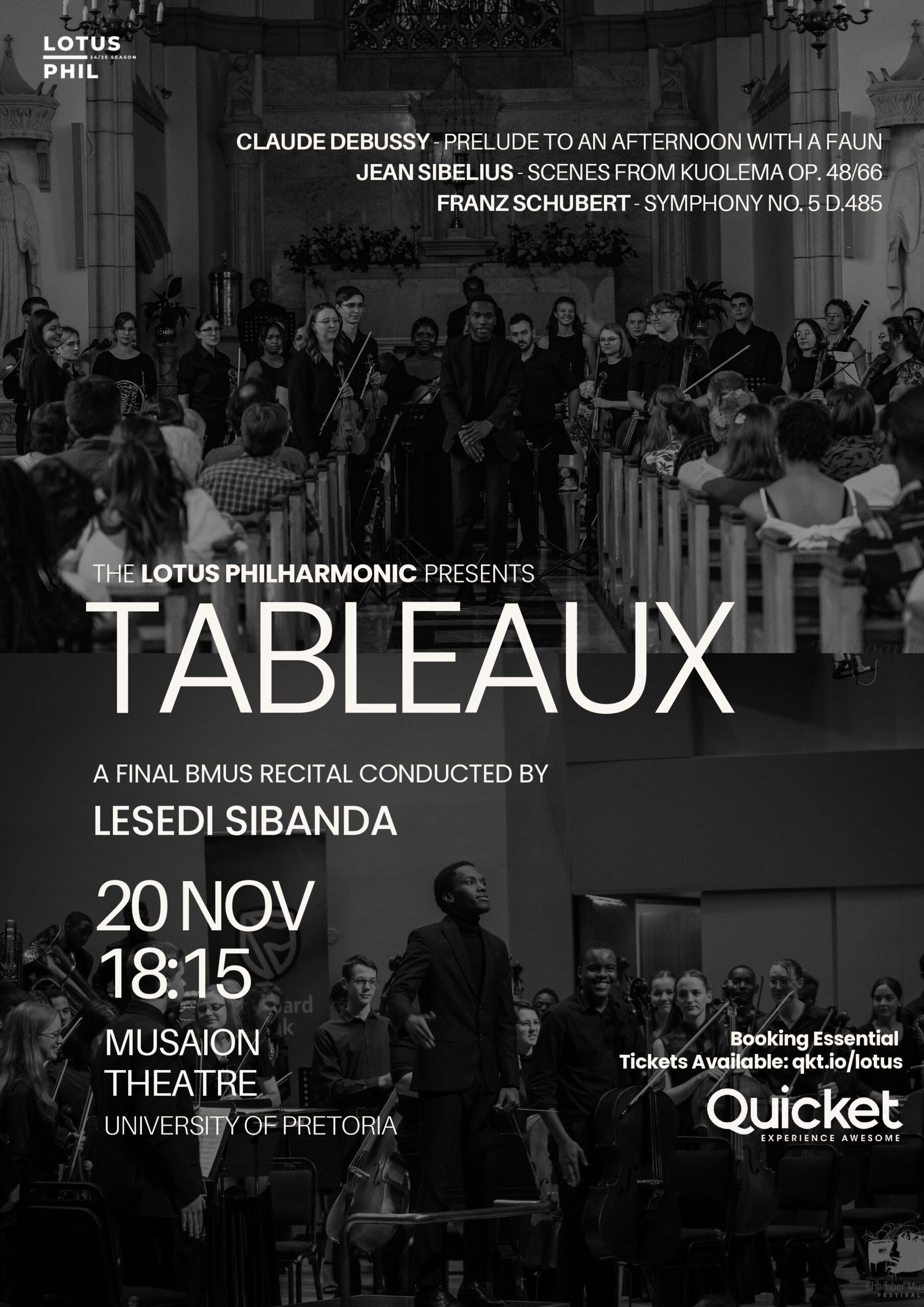Lesedi Sibanda Recital Poster