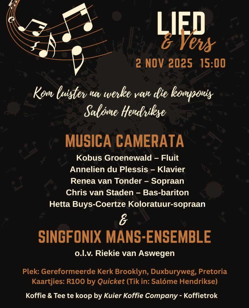 Salóme Hendrikse Konsert Poster