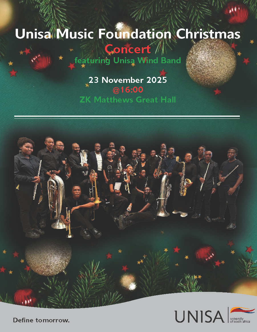 UNISA Music Foundation Christmas Poster