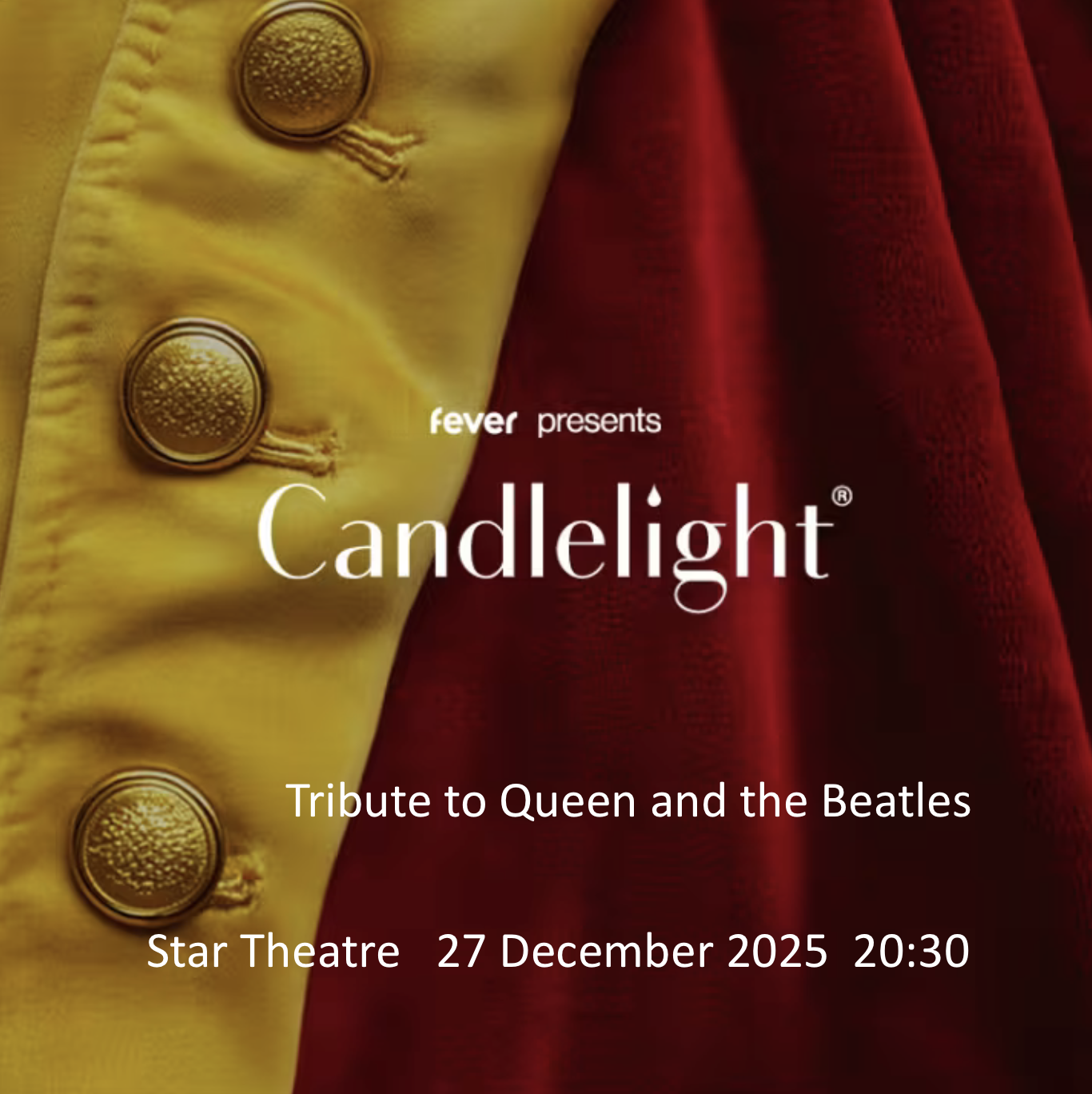 Candlelight : Tribute to Queen and the Beatles Poster
