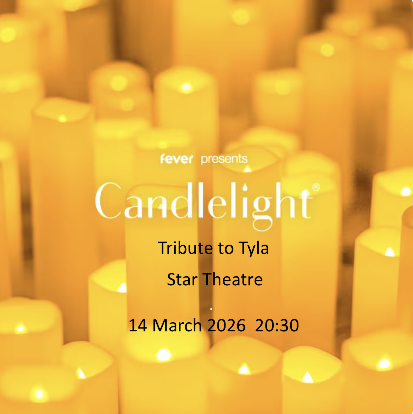 Candlelight : Tribute to Tyla Poster