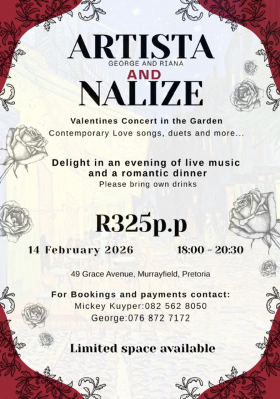 Valentines Concert in the Garden Poster
