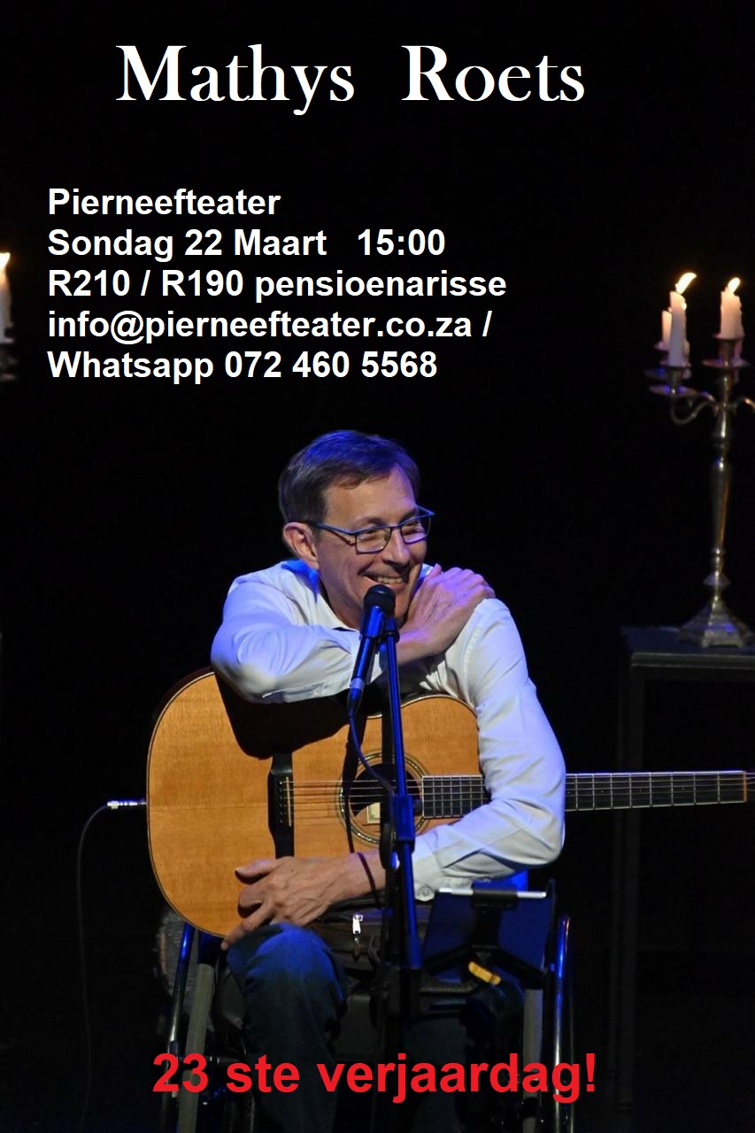 Mathys Roets – Pierneefteater se verjaardagkonsert Poster