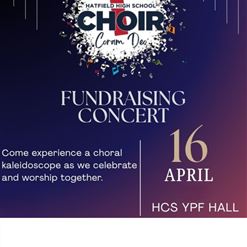 Coram Deo – Hatfield Christian School Choir Fundraising Concert Poster
