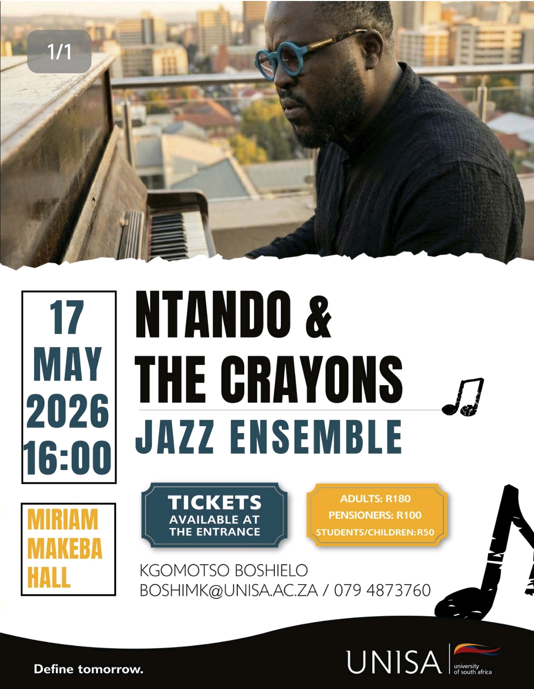 Ntando & the Crayons: Jazz Ensemble Poster