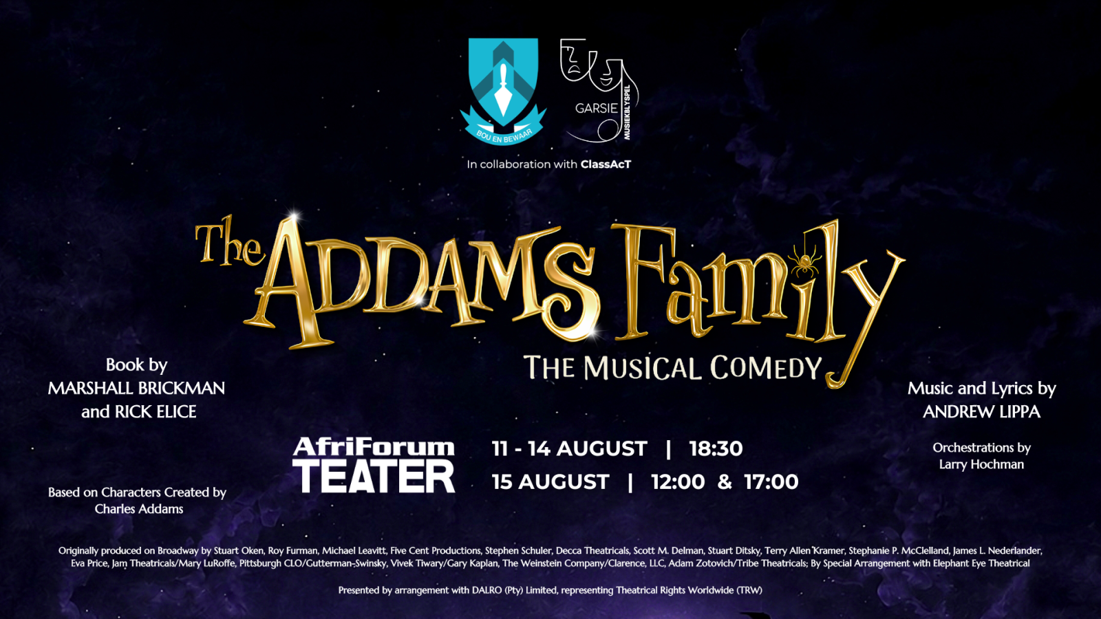 The Addams Family Musical Poster